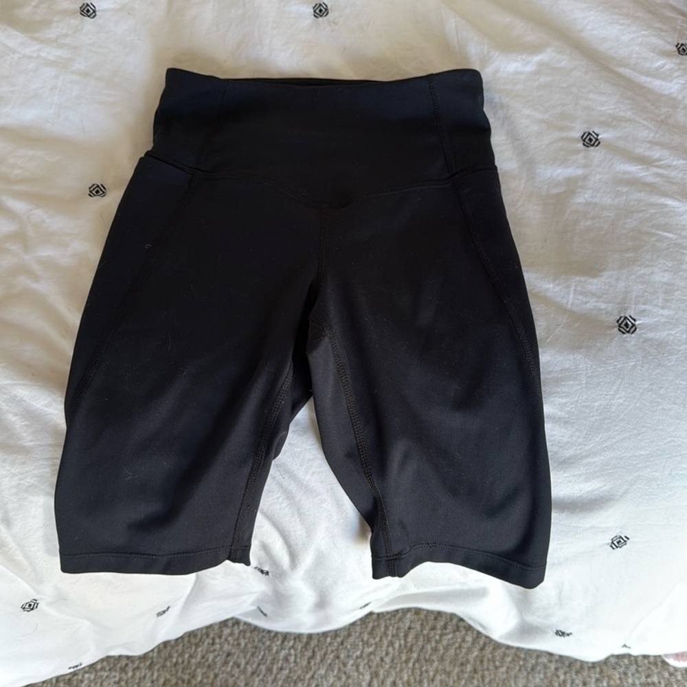 black biker/tight shorts